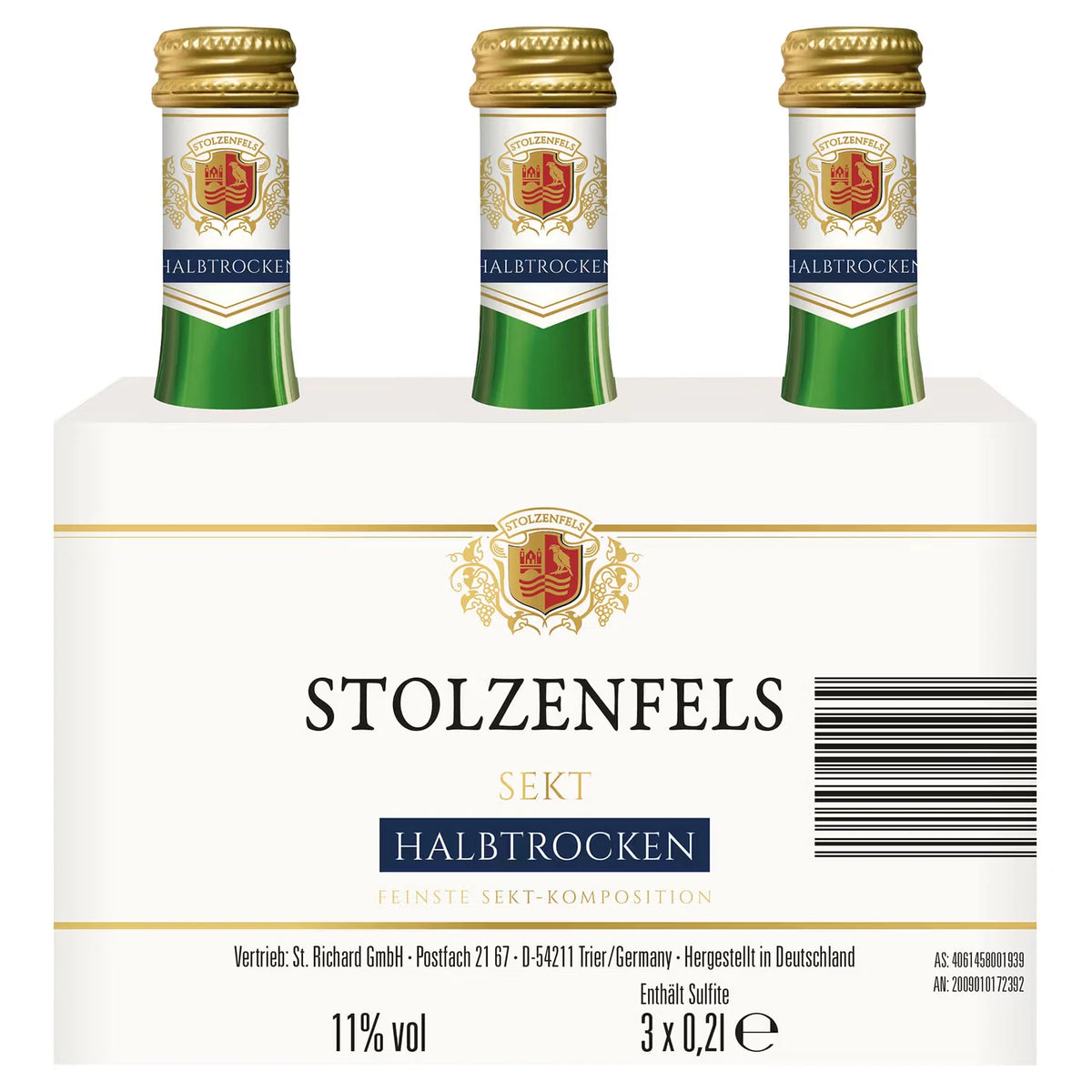 Sekt Halbtrocken 3 x 0,2 l
