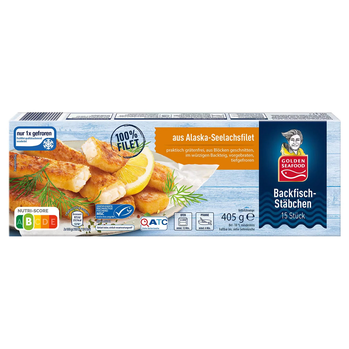 Backfisch-Stäbchen 405 g