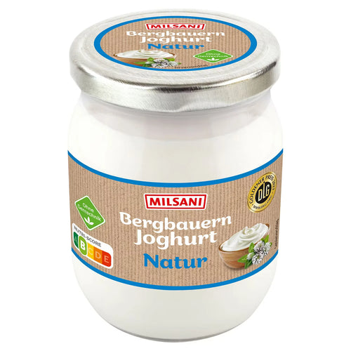 Bergbauern Joghurt im Glas 3,5 % Fett 450 g, Naturjoghurt