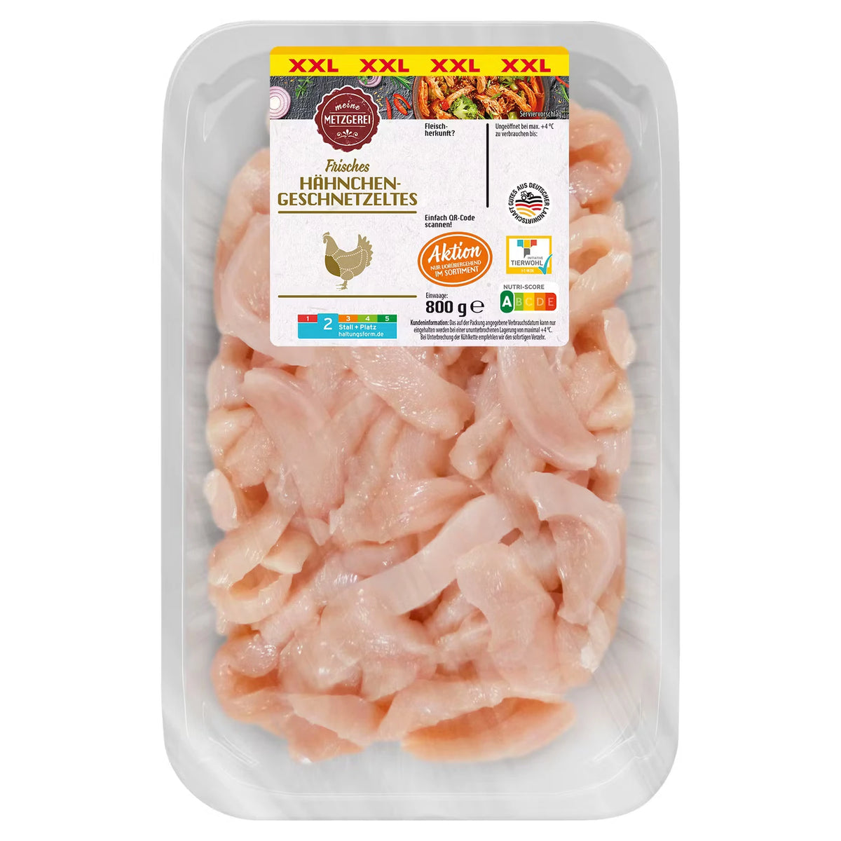 Hähnchen Geschnetzeltes XXL 800 g
