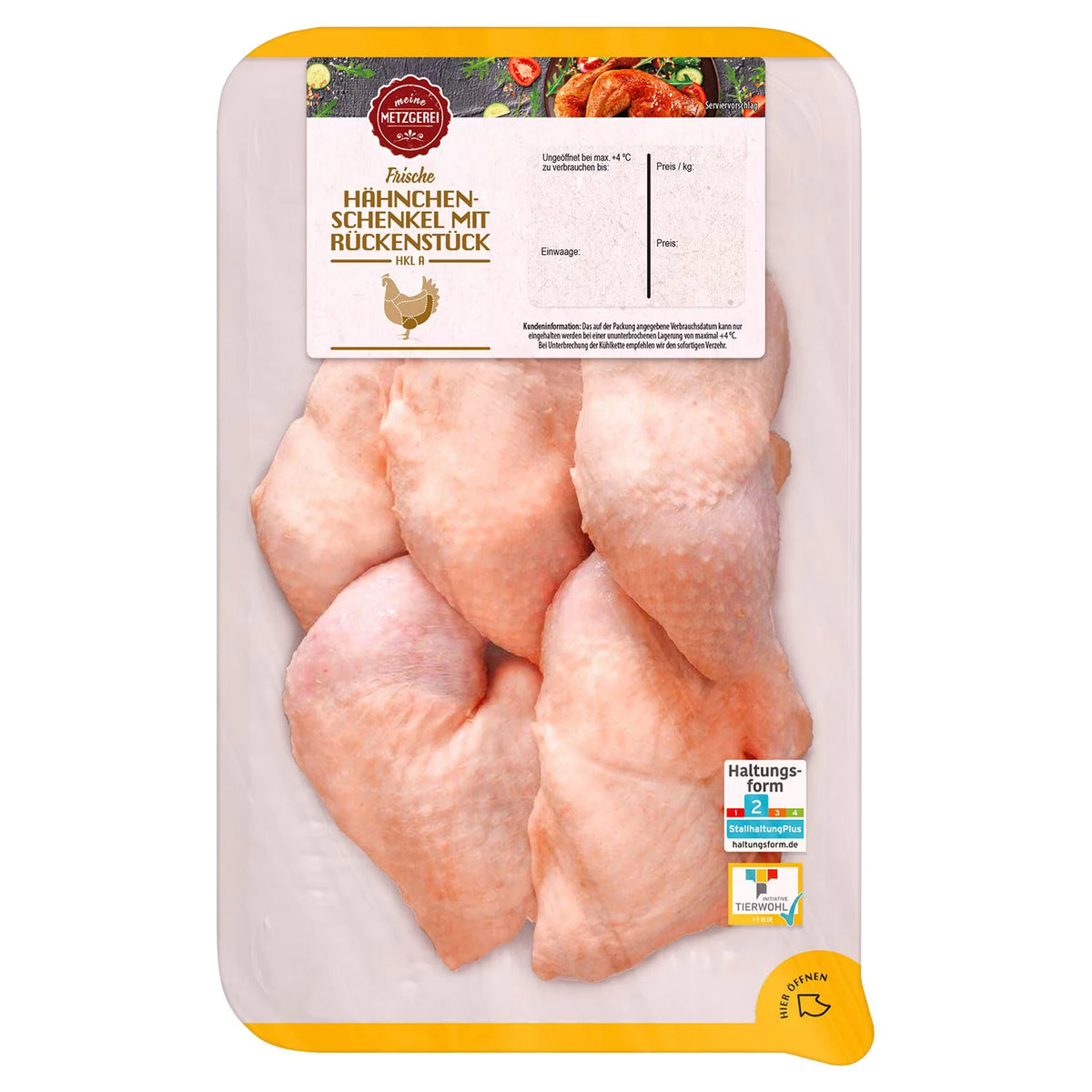 Hähnchen-Schenkel mit Rückenstück 1,1 kg