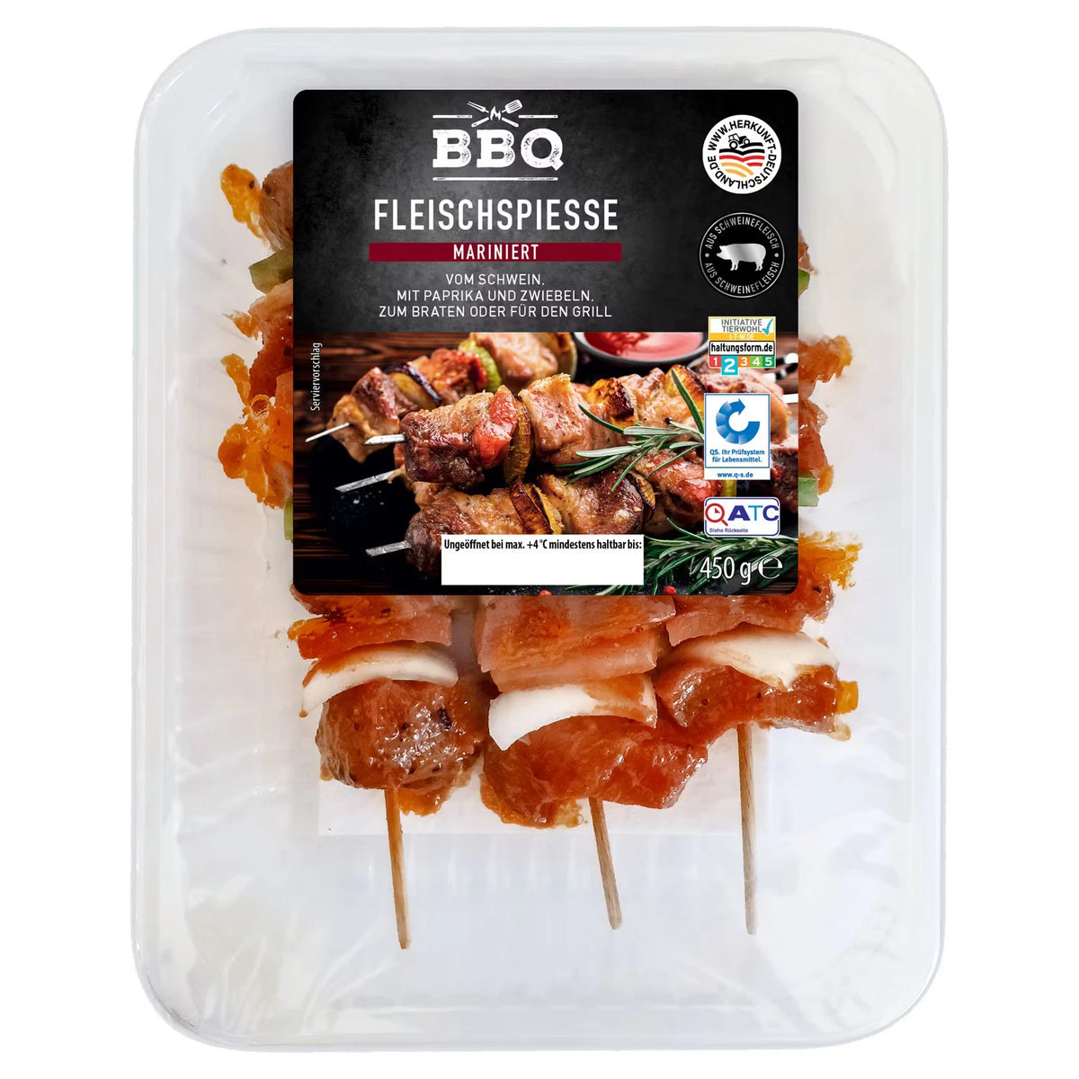 Fleischspieße vom Schwein 450 g