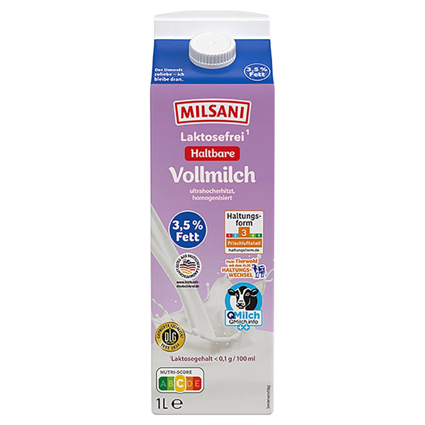Laktosefreie H-Milch 3,5 % 1 l