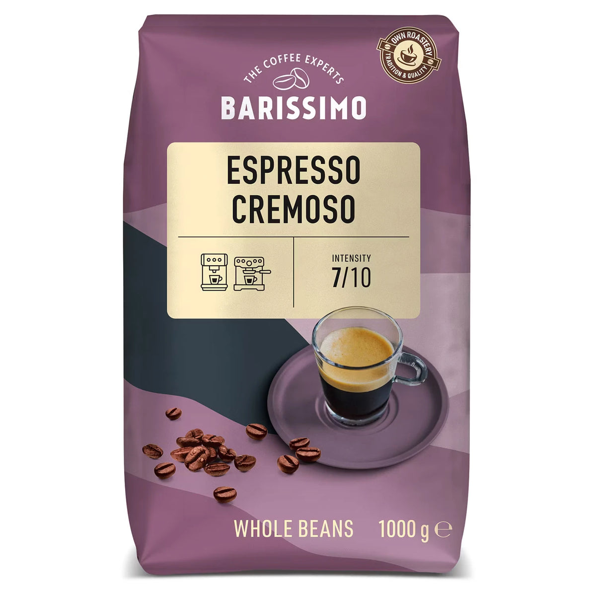 Espresso Cremoso 1 kg, Ganze Bohne