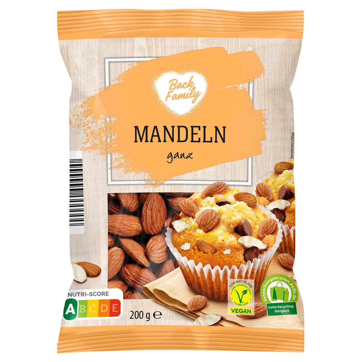 Mandeln 200 g, natur