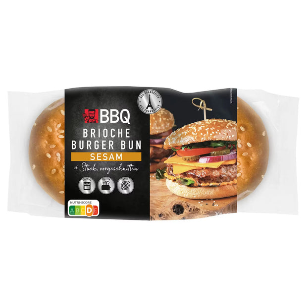 Brioche Burger Buns 300 g, Sesam