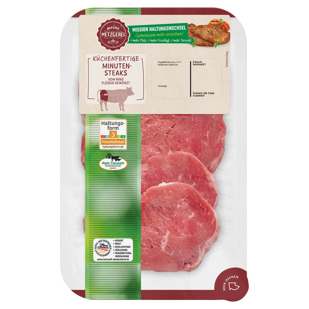 Rind Minutensteaks 320 g