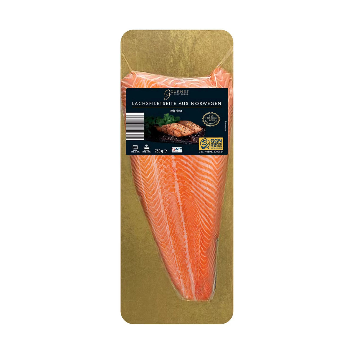 Norwegische Lachsfiletseite 750 g