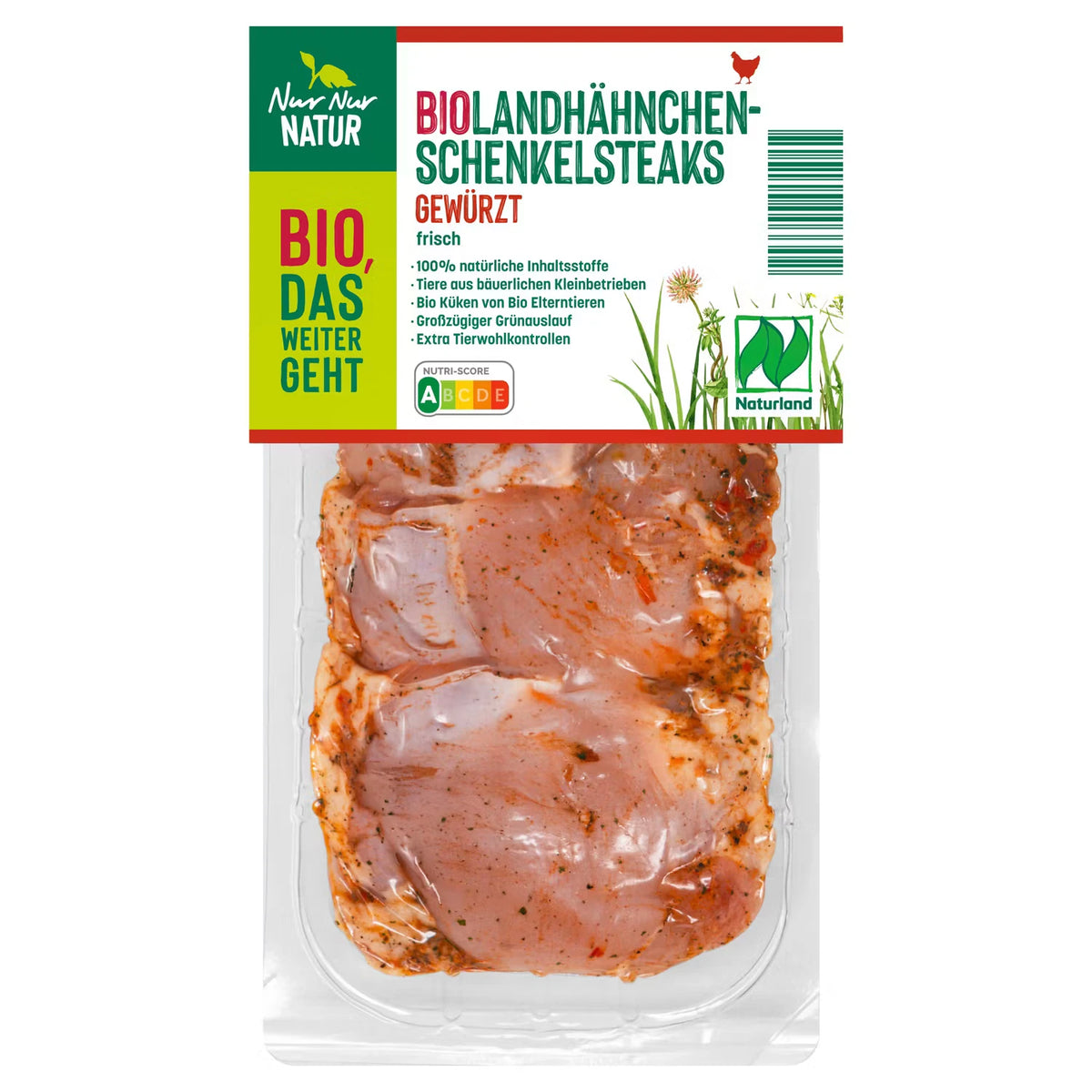Bio-Landhähnchen Schenkelsteaks 350 g