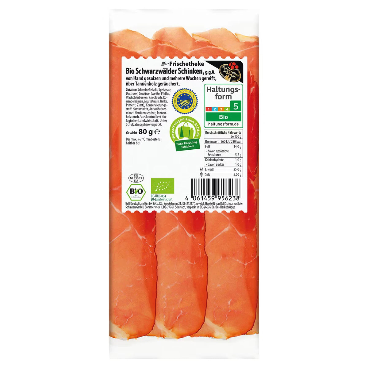 Bio-Schwarzwälder Schinken 80 g