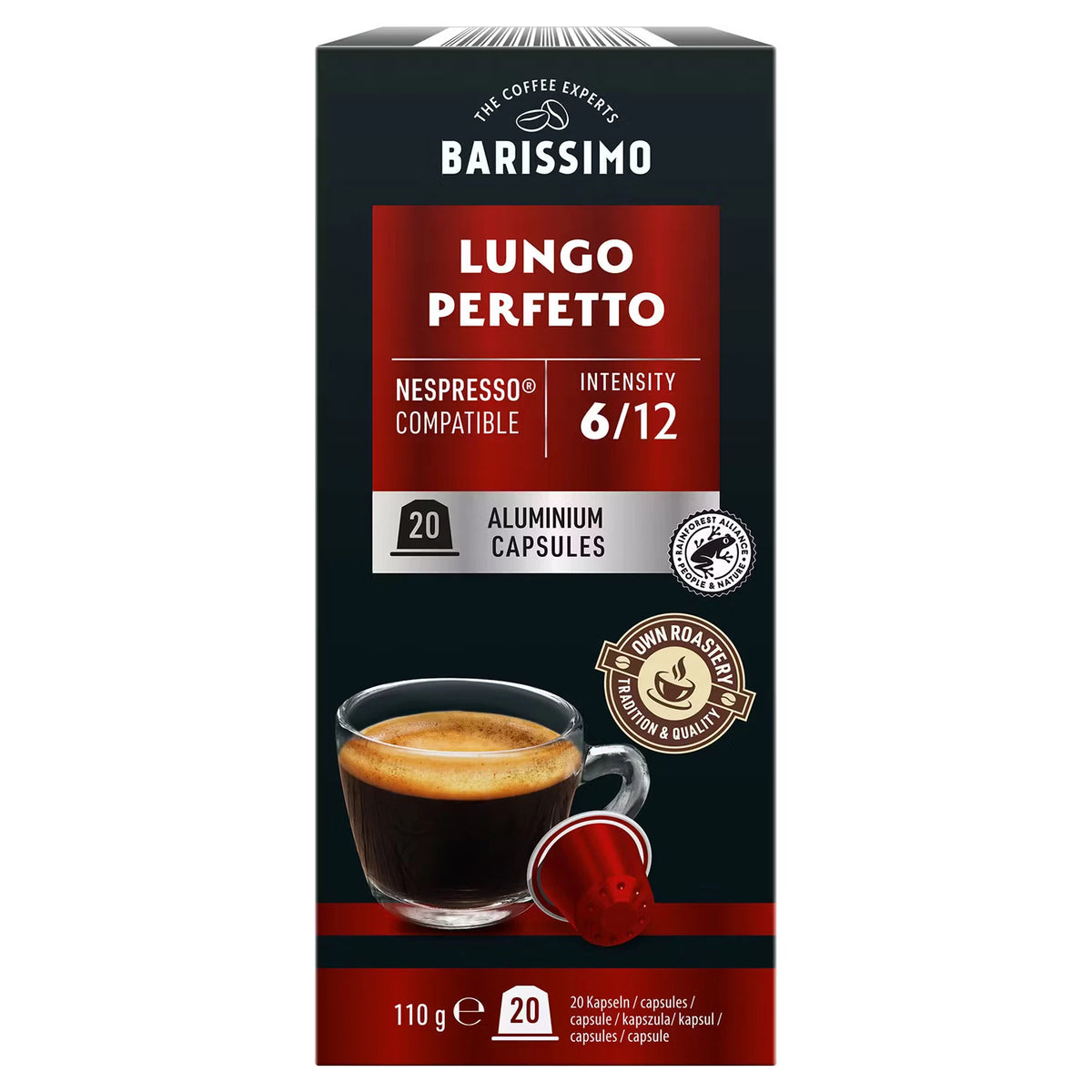 Kaffeekapseln Lungo Perfetto 20 Stück