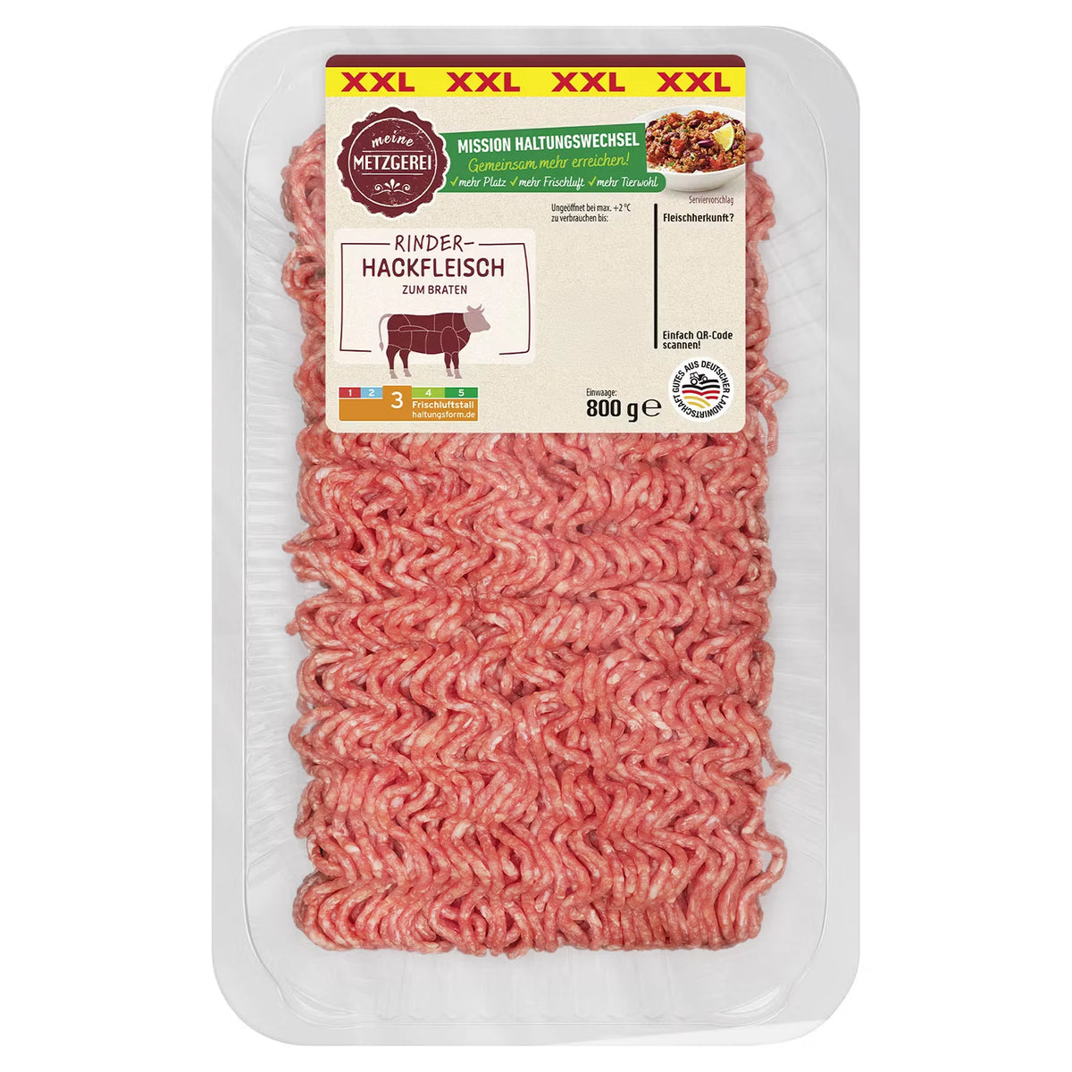 Hackfleisch vom Rind XXL 800 g