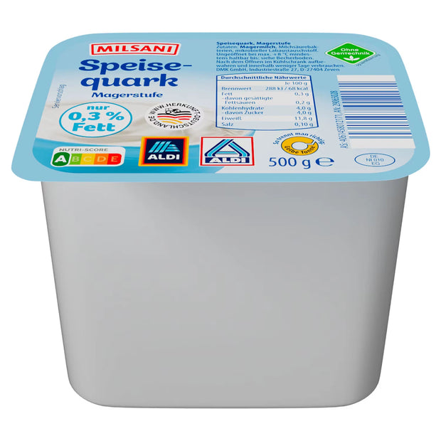 Speisequark Magerstufe 500 g, 0,3 %