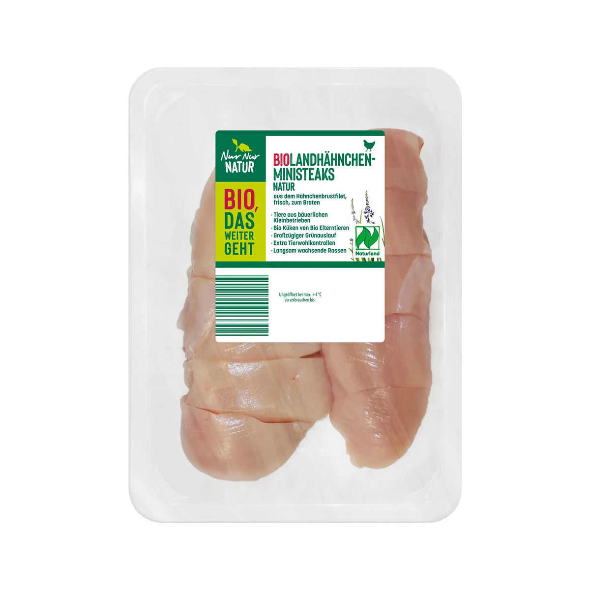Bio-Landhähnchen Ministeaks 350 g