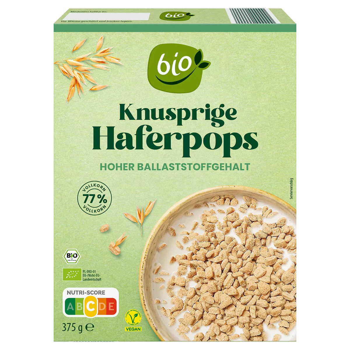 Bio Knusprige Haferpops 375 g