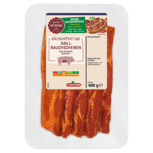 Schweine-Bauchscheiben gewürzt 400 g