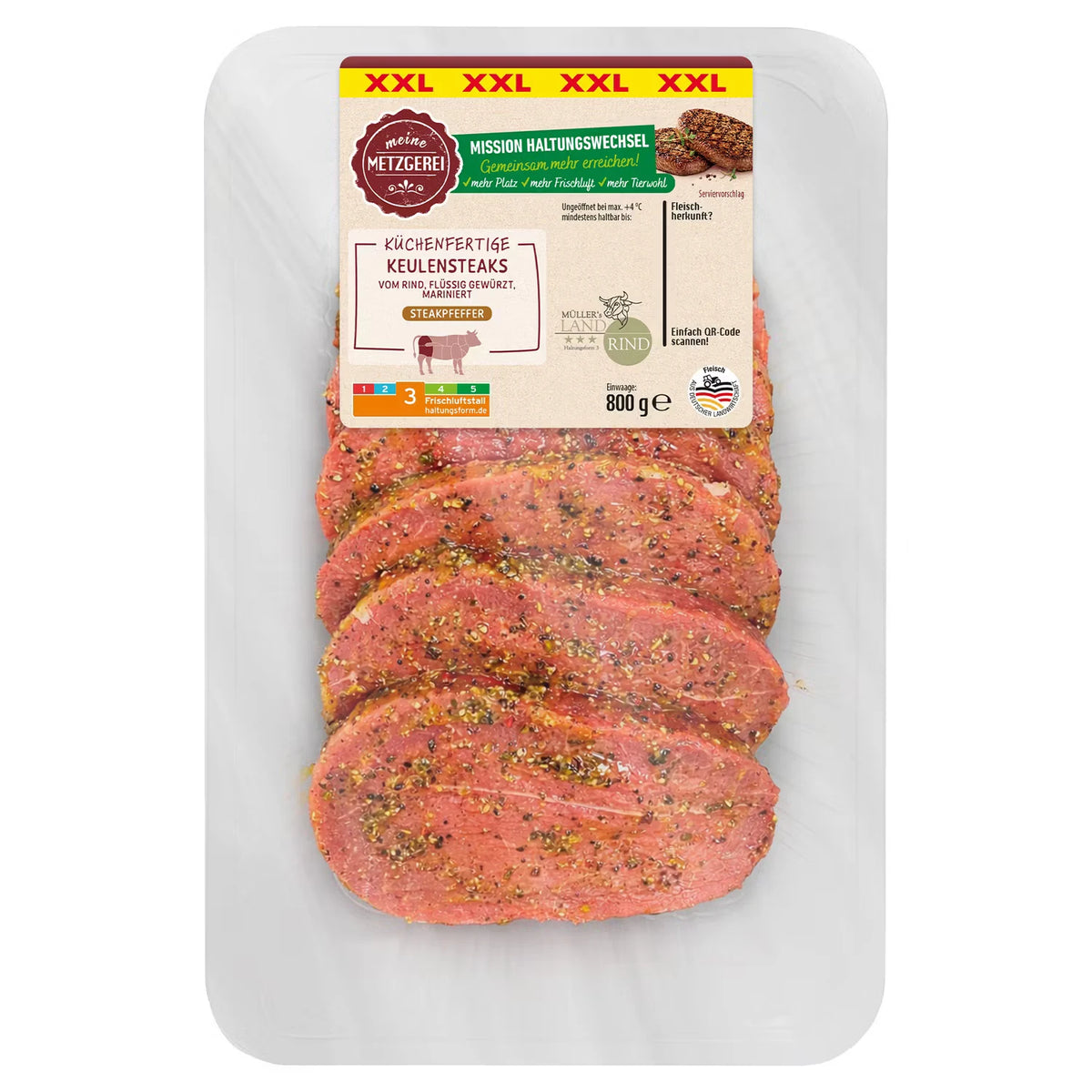 Rind Keulensteaks mariniert XXL