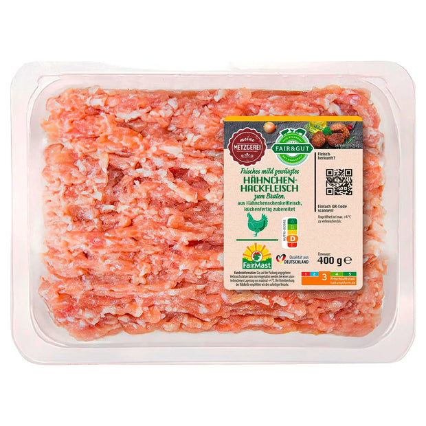Hähnchen-Hackfleisch mild gewürzt 400 g