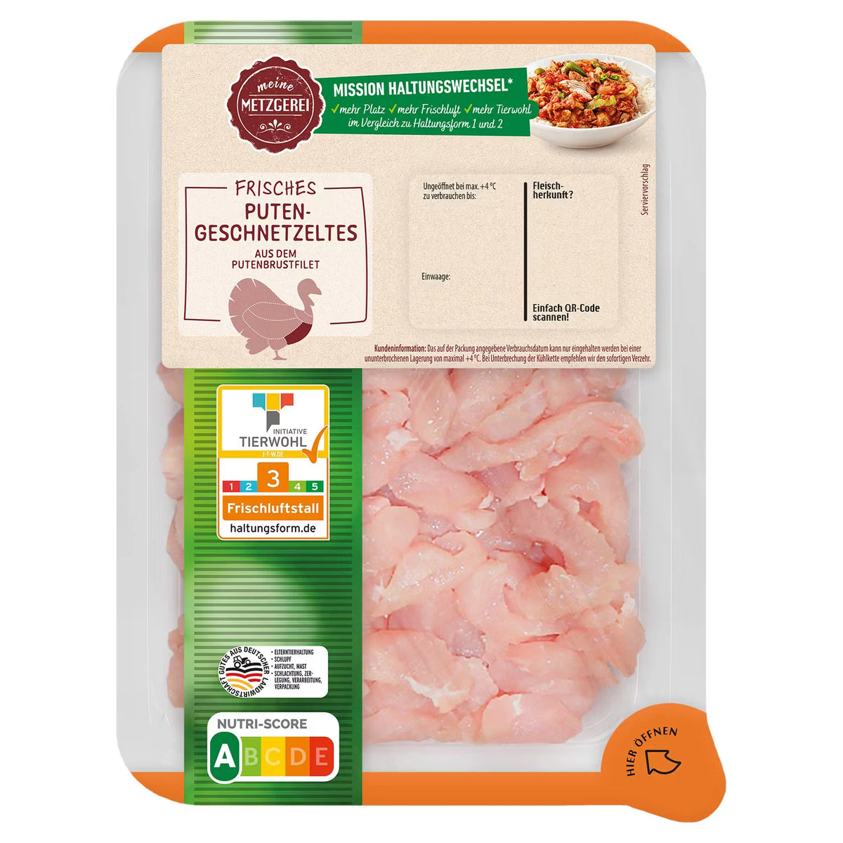 Puten Geschnetzeltes 400 g