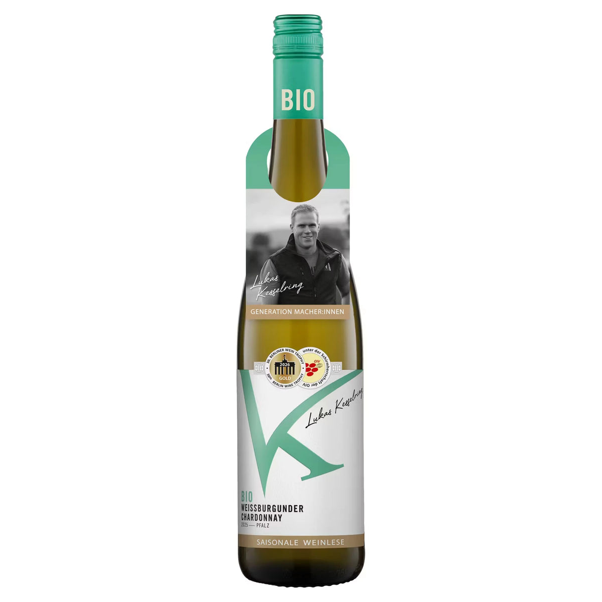 Lukas Kesselring Bio-Weißburgunder Chardonnay QbA 0,75 l
