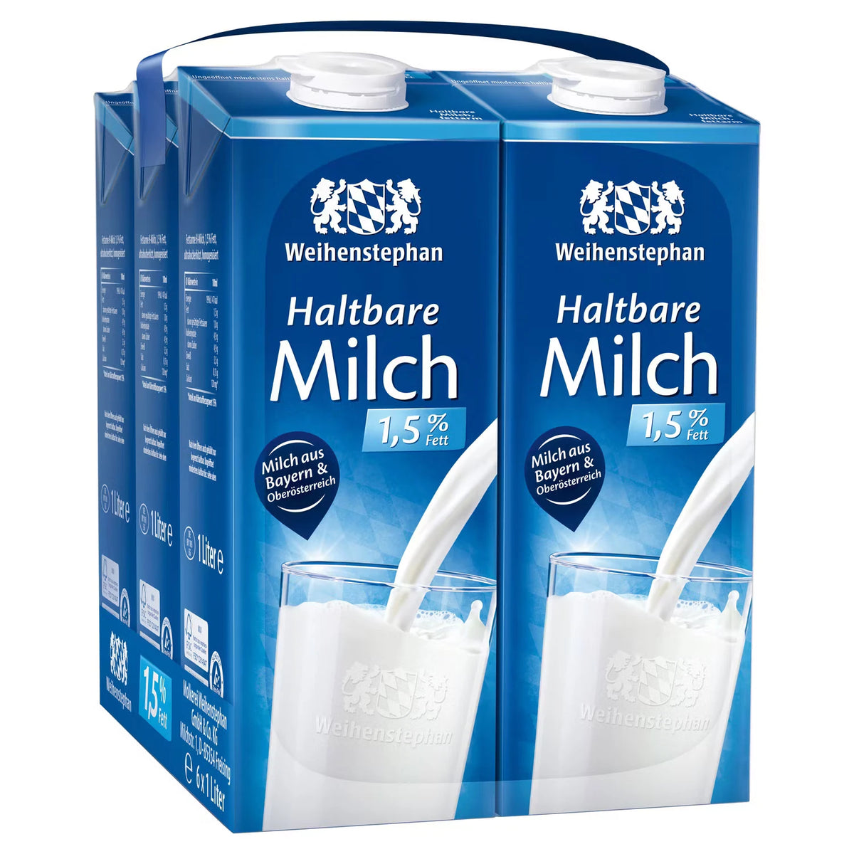 H-Milch 1,5 %, 6er-Pack 6 l