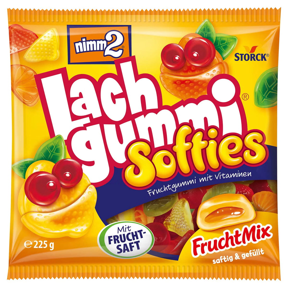 NIMM 2 Softies 225 g, Fruchtmix