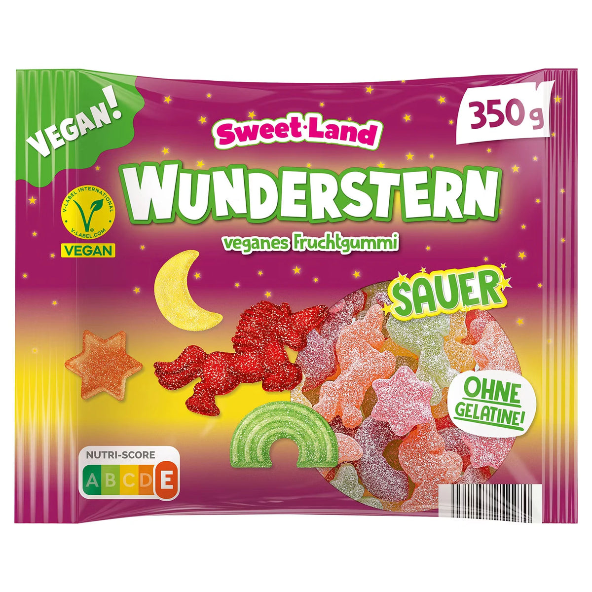 Vegetarischer Fruchtgummi 350 g, Wunderstern
