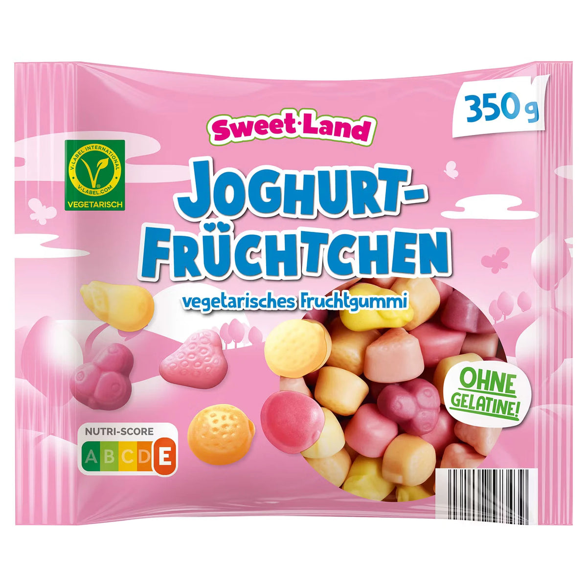 Vegetarischer Fruchtgummi 350 g, Joghurt