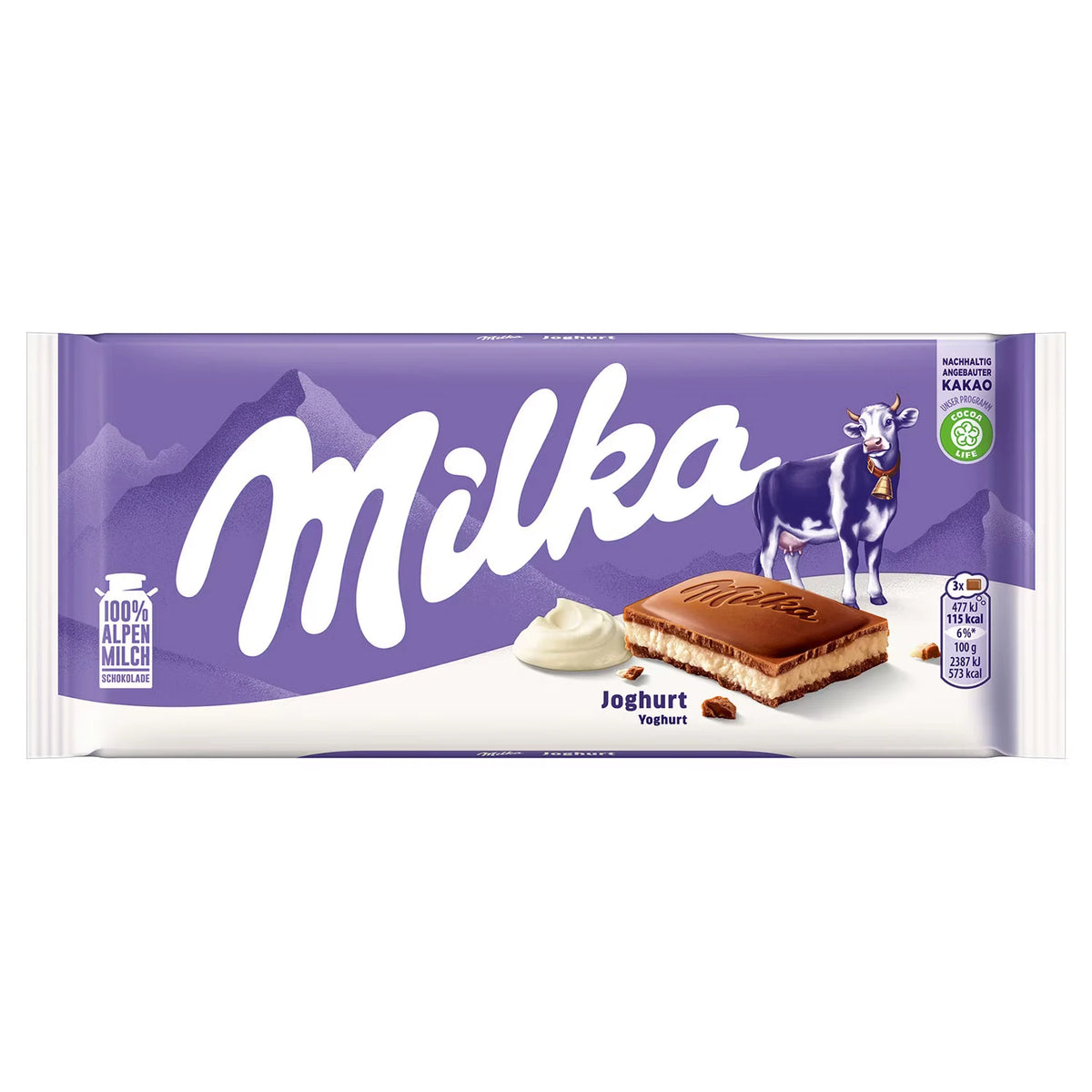 Tafelschokolade 100 g, Joghurt