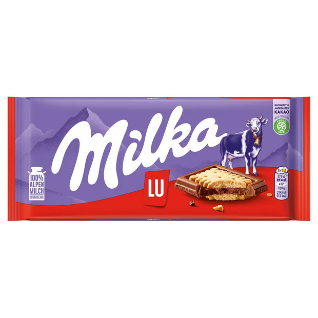 Tafelschokolade 87 g, & LU Kekse