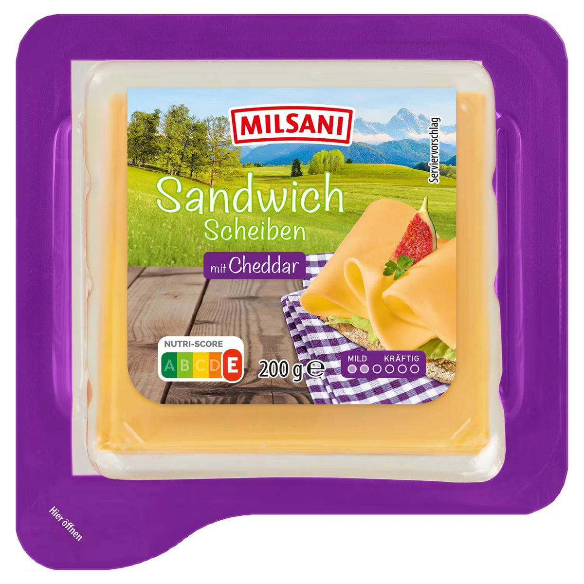 Sandwichscheiben, Cheddar 200 g