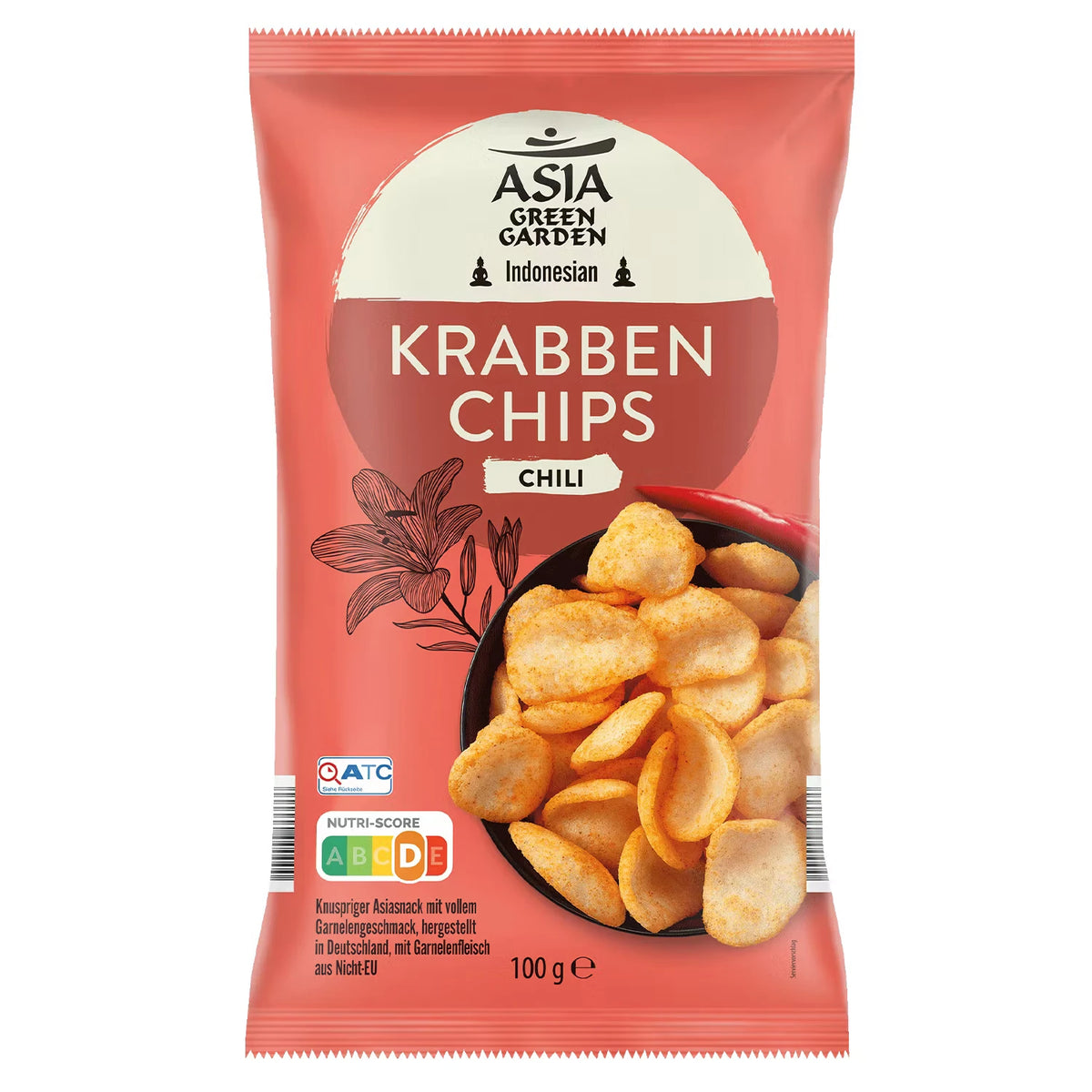 Krabbenchips 100 g, Chili