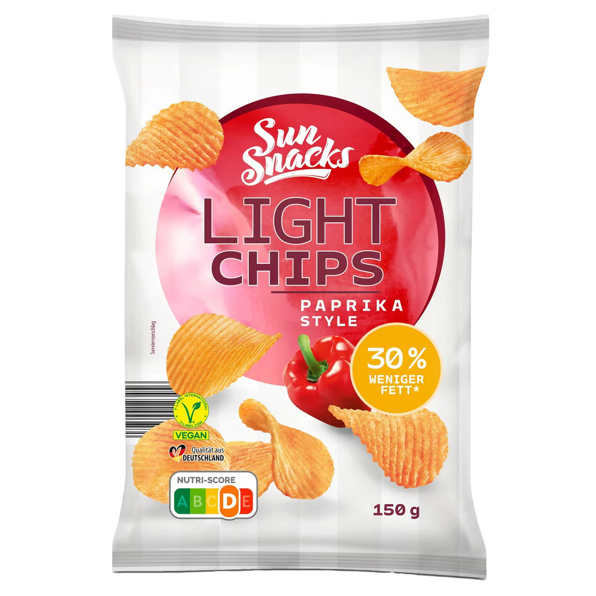 Light Chips 150 g, Paprika