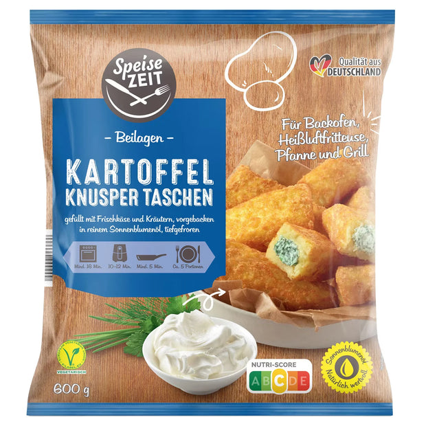 Kartoffeltaschen 600 g, Frischkäse-Kräuter