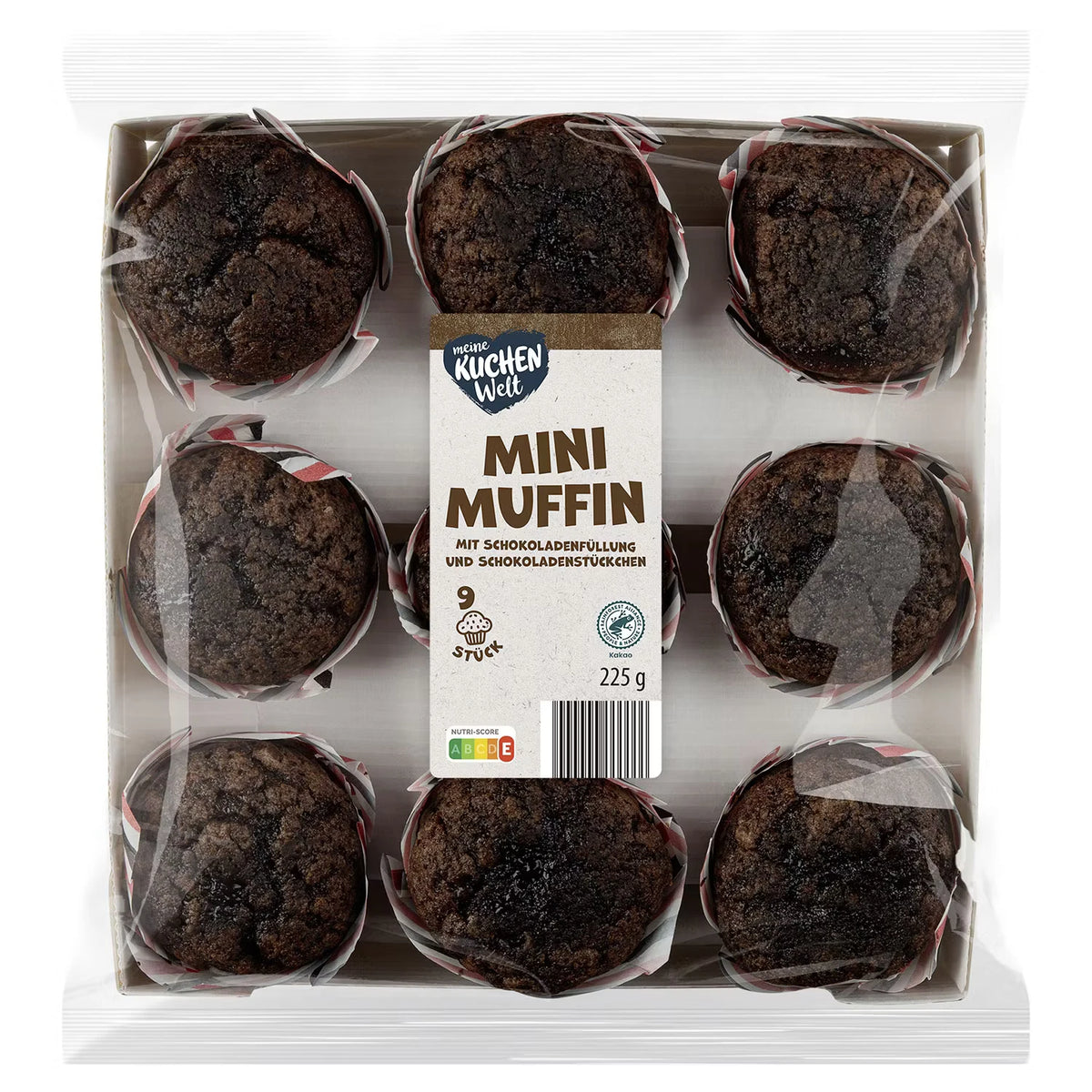 Gefüllte Mini Muffins 225 g, Schokoladenfü. und Schokoladenstü.