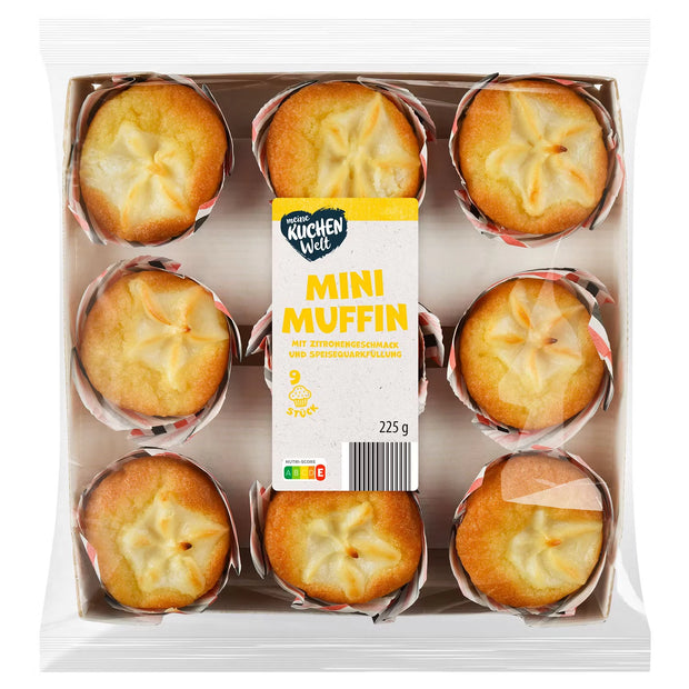 Gefüllte Mini Muffins 225 g, Zitronengesch. und Speisequarkfü.