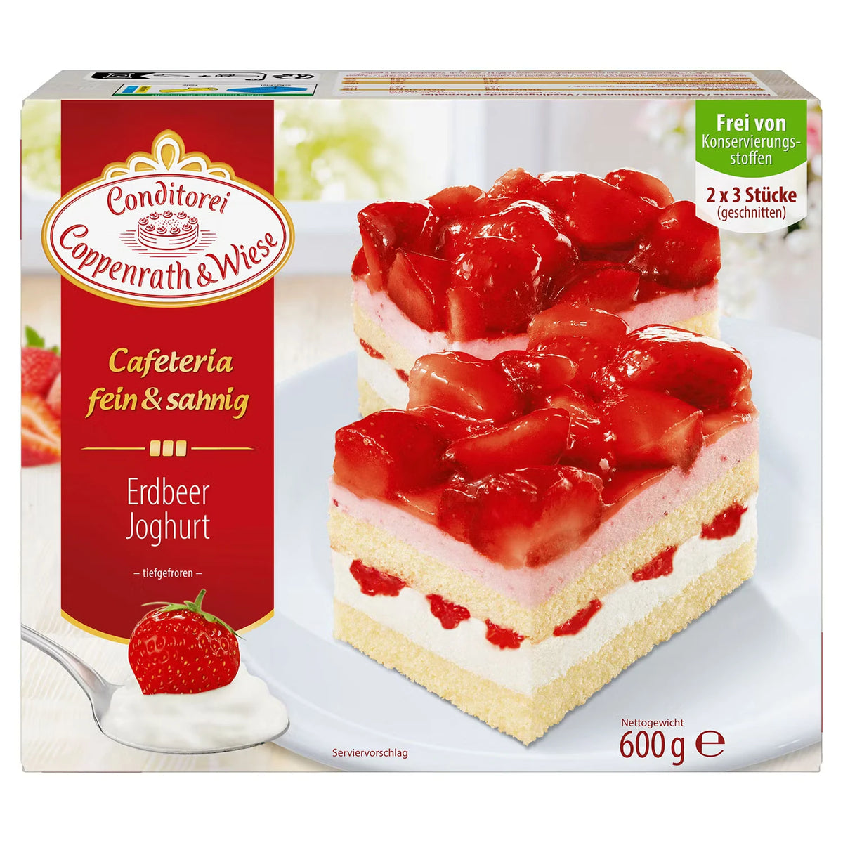 Cafeteria fein & sahnig 600 g, Erdbeere-Joghurt