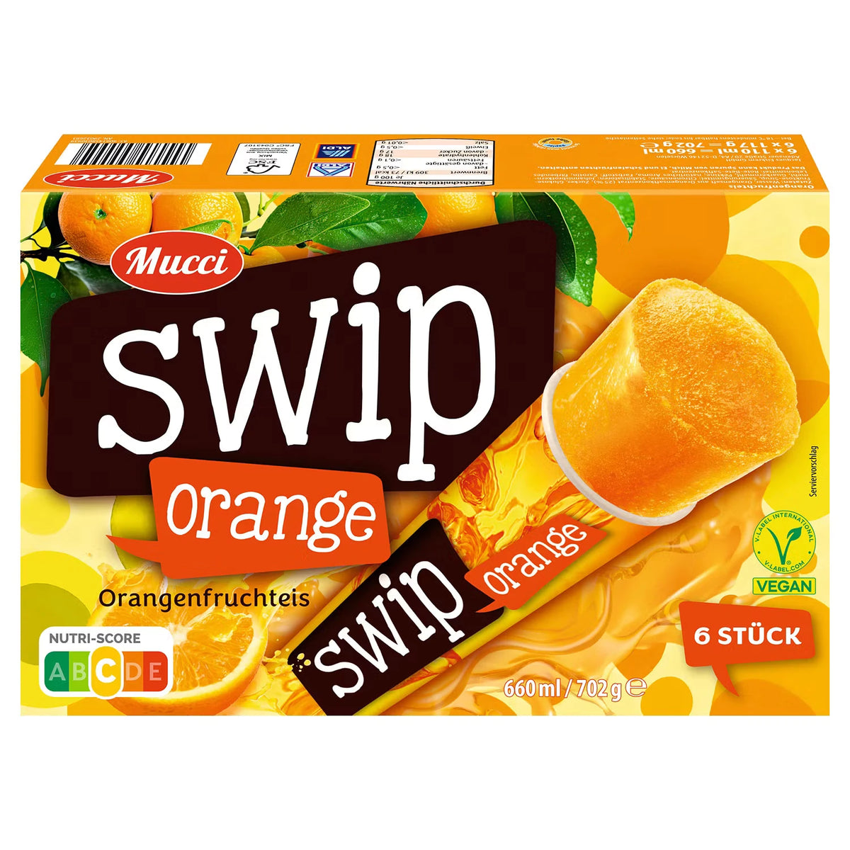 Wassereis Swip 660 ml, Orange
