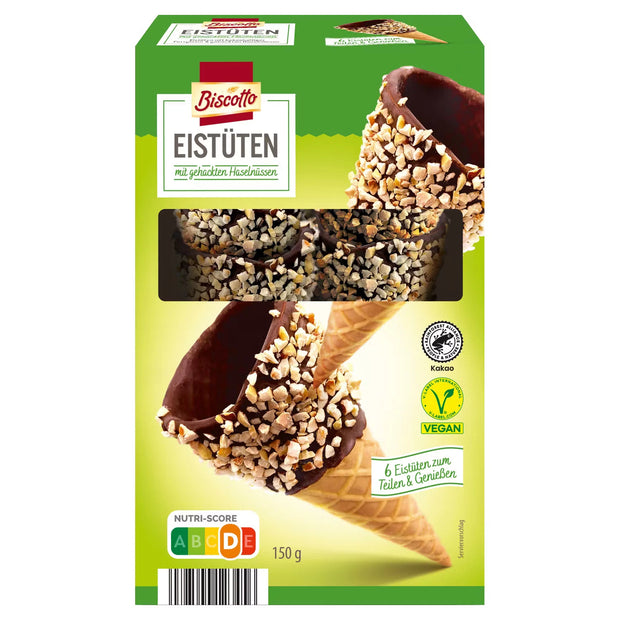 Eistüten 150 g, Nussstreusel