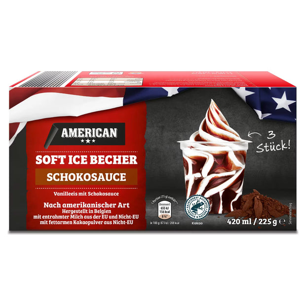 Amerikanisches Soft Eis, Vanille-Schokolade
