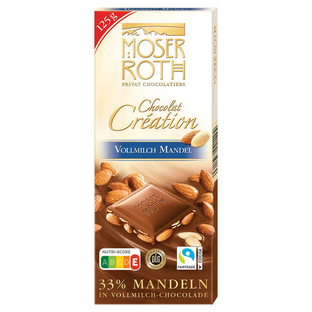 Chocolat Creation 125 g, Vollmilch Mandel
