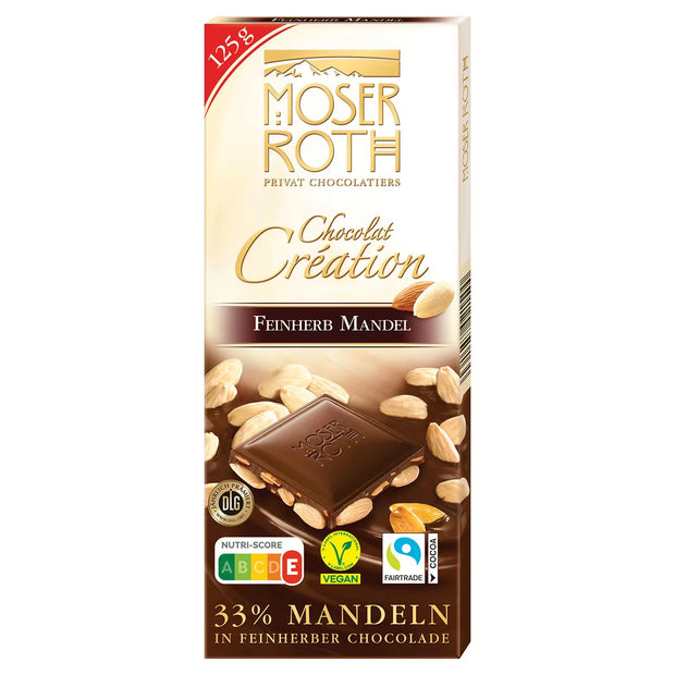 Chocolat Creation 125 g, Feinherb Mandel