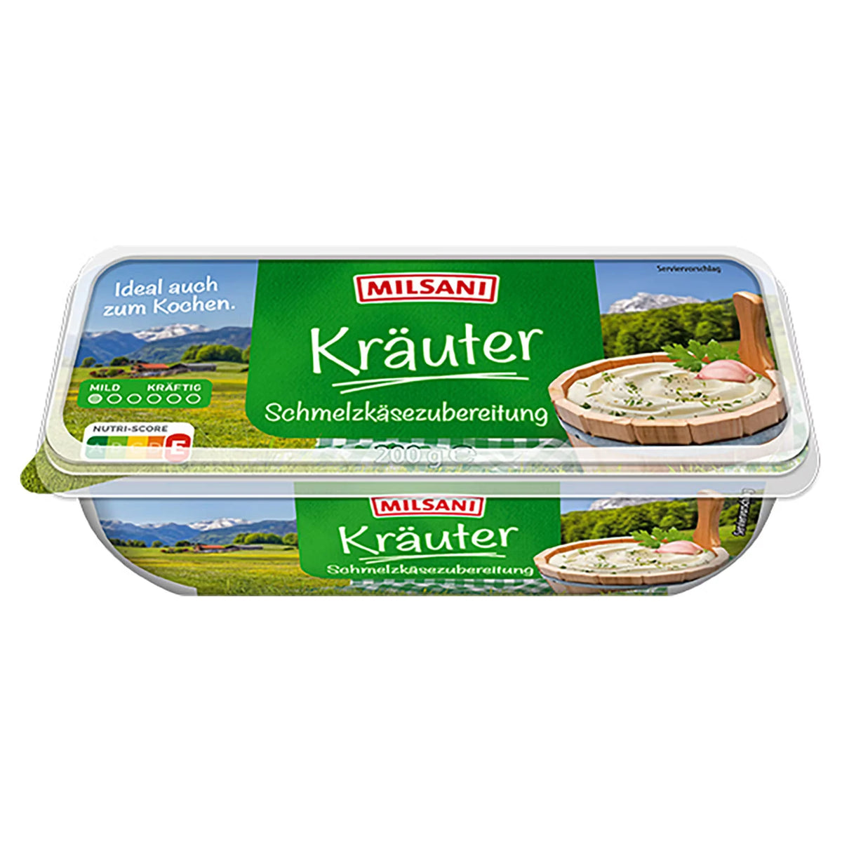 Schmelzkäsezubereitung 200 g, Kräuter
