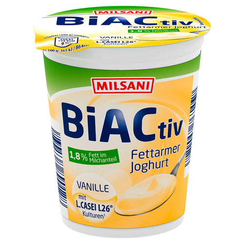 BiACtiv Fettarmer Joghurt Vanille 1,8% Fett 200 g