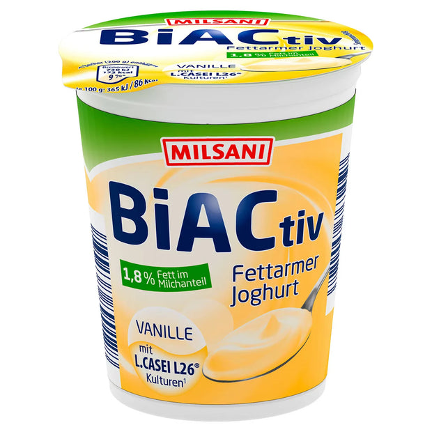 BiACtiv Fettarmer Joghurt Vanille 1,8% Fett 200 g