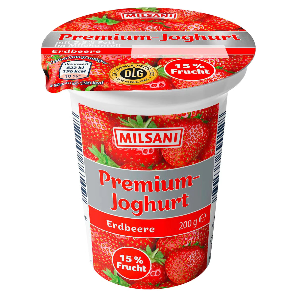 Premium-Joghurt 200 g, Erdbeere