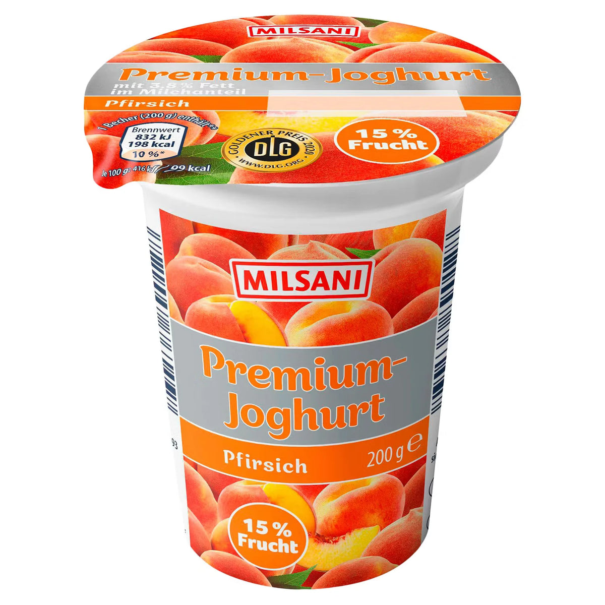 Premium-Joghurt 200 g, Pfirsich