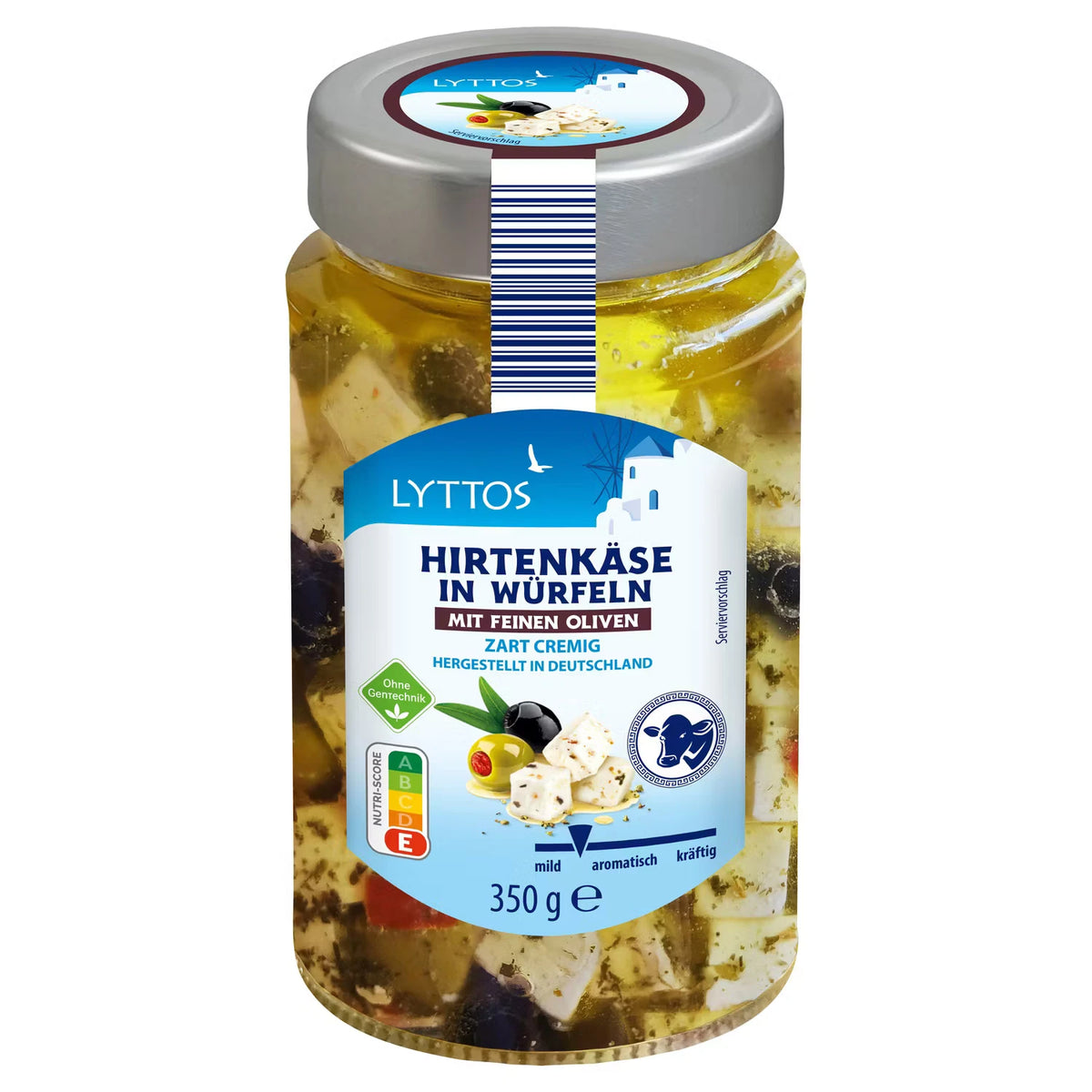 Hirtenkäse in Würfeln 350 g, Oliven