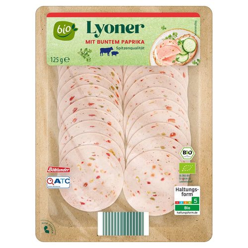 Bio-Aufschnitt-Sortiment 125 g, Bio-Lyoner