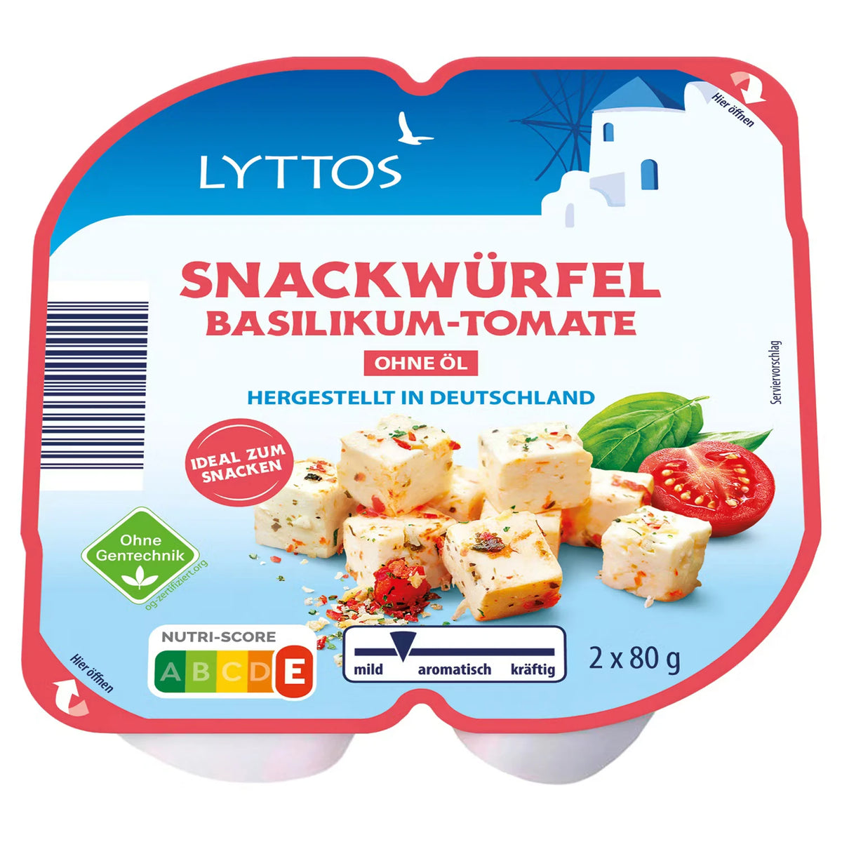 Snack-Würfel, Tomate-Basilikum 160 g